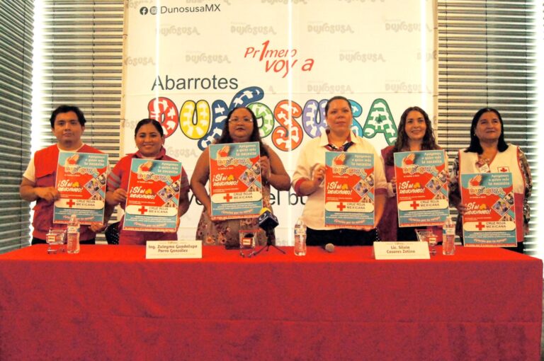 Abarrotes Dunosusa y Cruz Roja se unen nuevamente para el Redondeo Solidario 2024