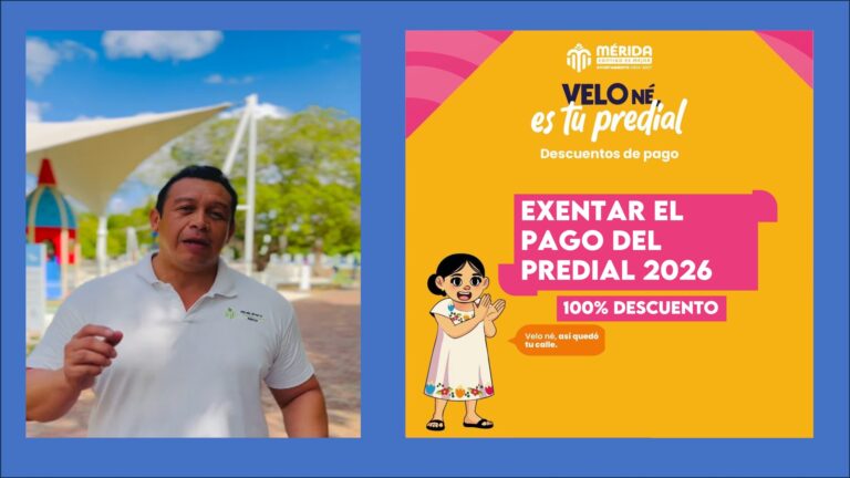 Subdirector de Catastro de Mérida, Efraín Rivero informa cómo exentar el pago del predial 2026