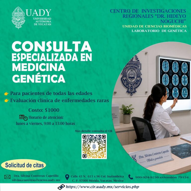 UADY fortalece la atención médica con consulta especializada en genética para todas las edades